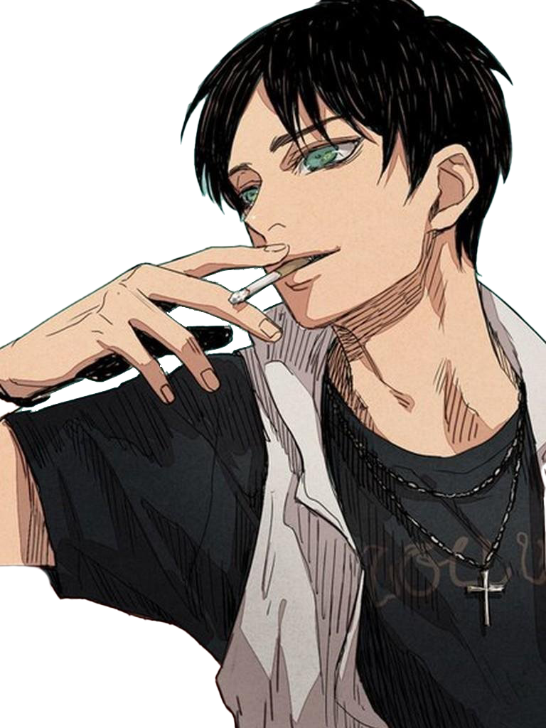 Eren Yeager Casual Look PNG image