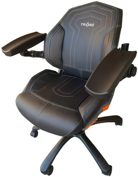 Ergonomic Gaming Chair Black PNG image