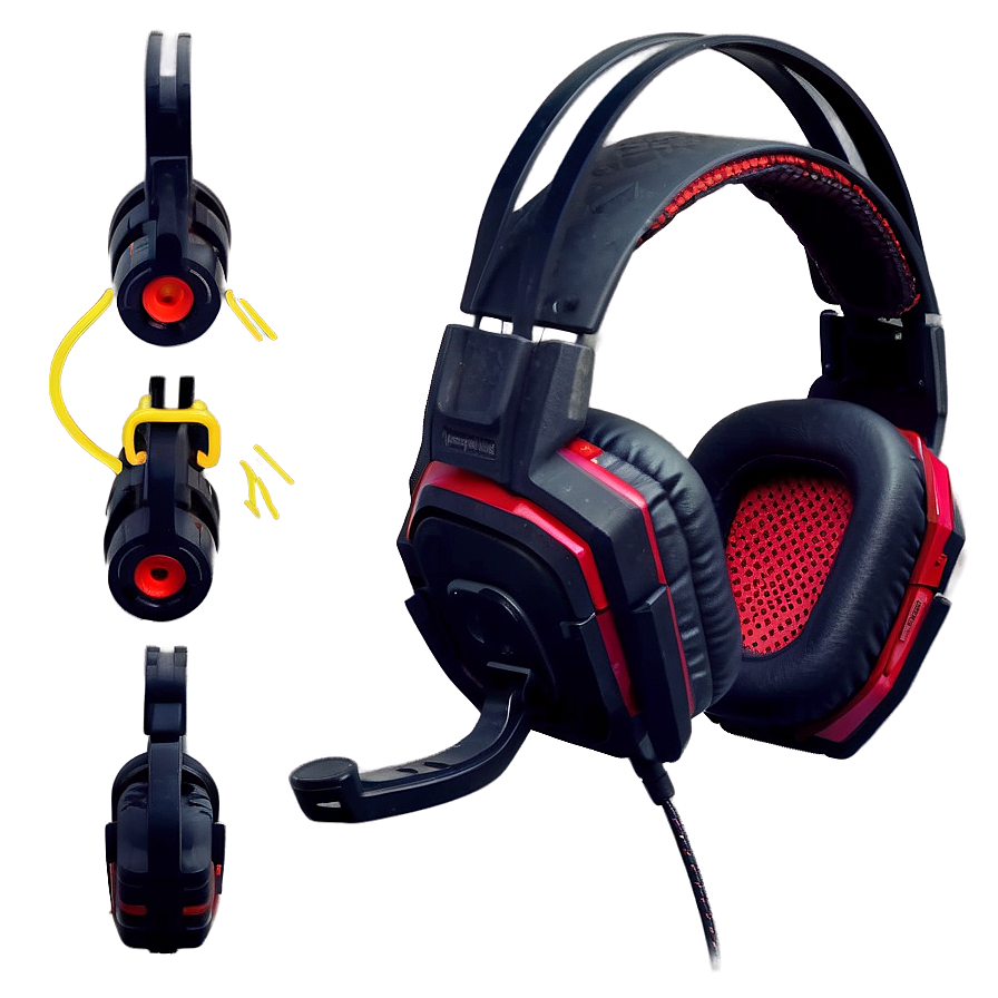 Ergonomic Gaming Headset Png Ylg40 PNG image