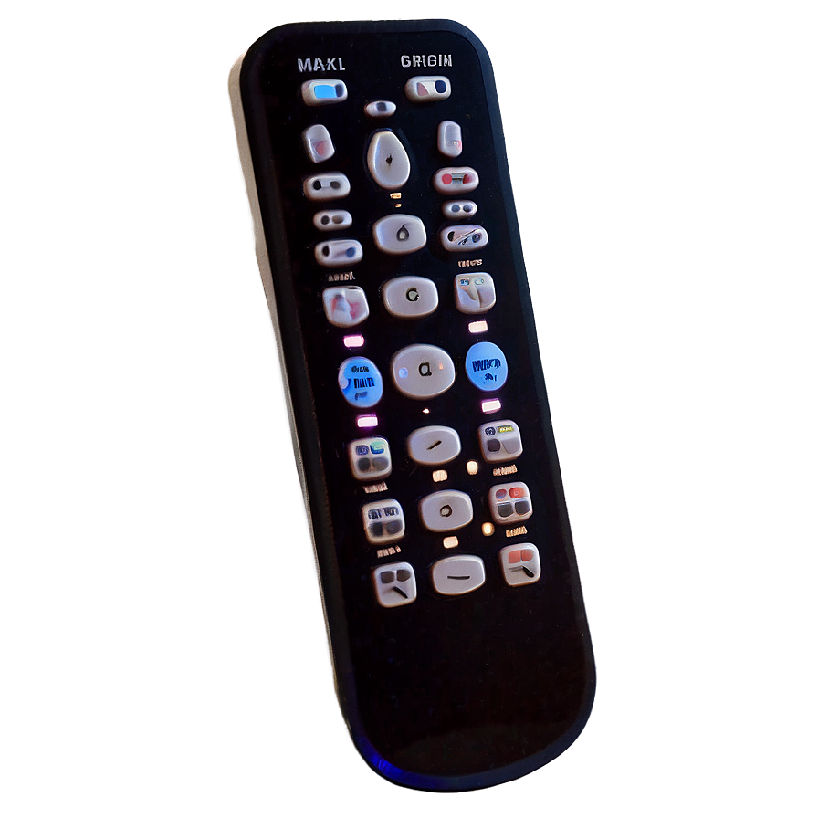 Ergonomic Tv Remote Model Png 06122024 PNG image