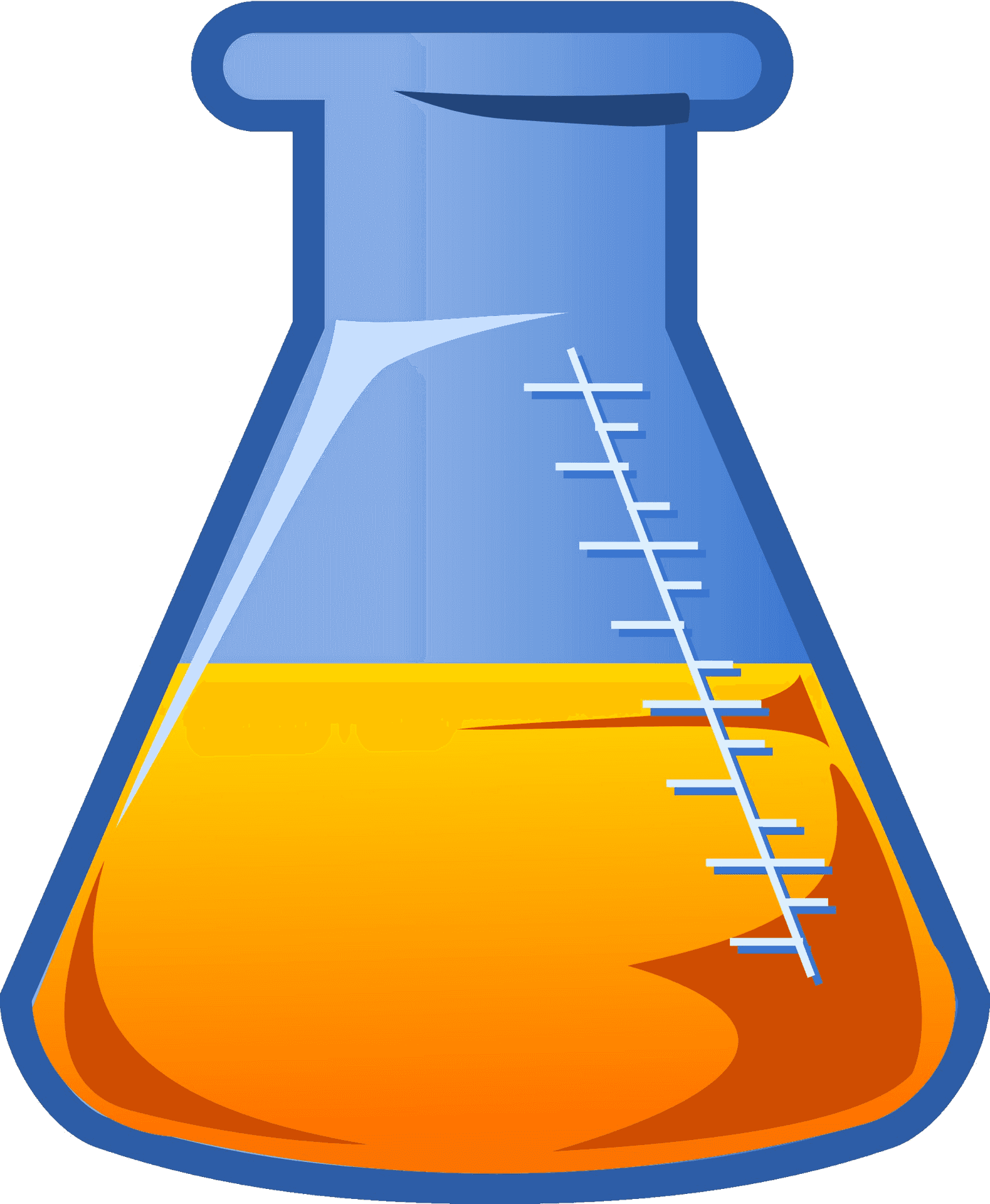 Erlenmeyer Flask Filledwith Chemical PNG image