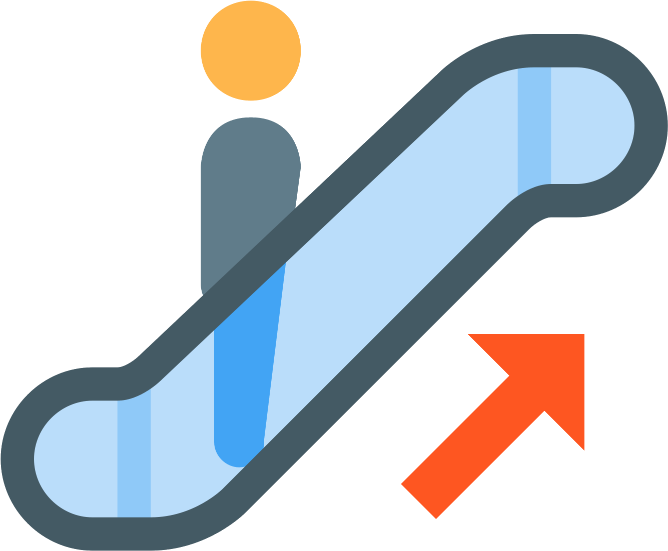 Escalator Icon Graphic PNG image