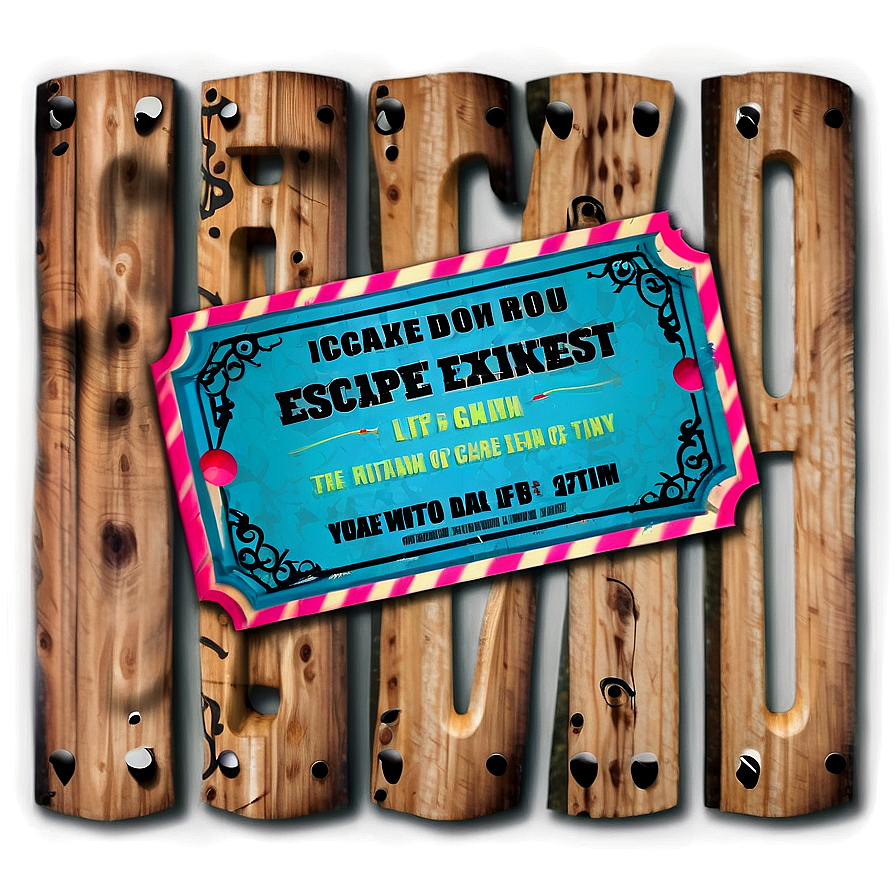Escape Room Experience Ticket Png Jge13 PNG image