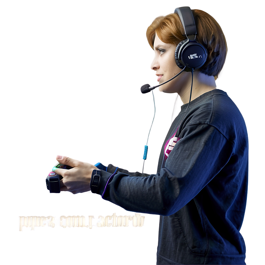 Esports Player In Action Png Nqy PNG image