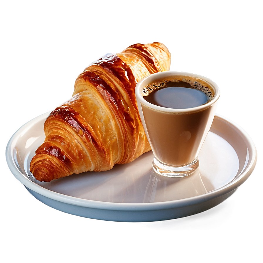 Espresso And Croissant Png 46 PNG image