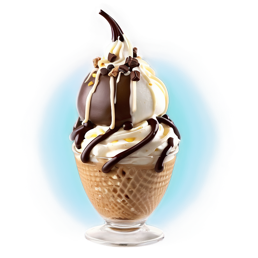 Espresso Crunch Ice Cream Sundae Png Hoq PNG image