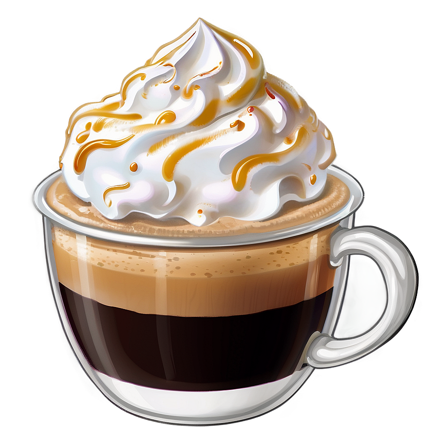 Espresso With Whipped Cream Png Rnu PNG image