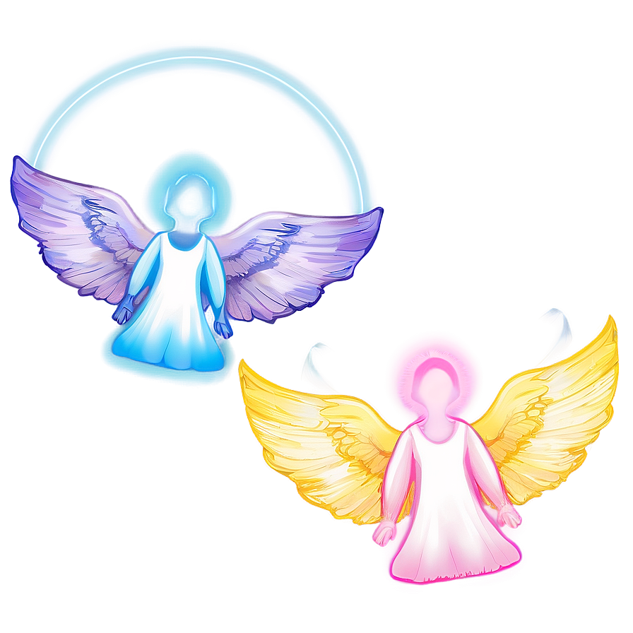 Ethereal Angels Illustration Png 06202024 PNG image