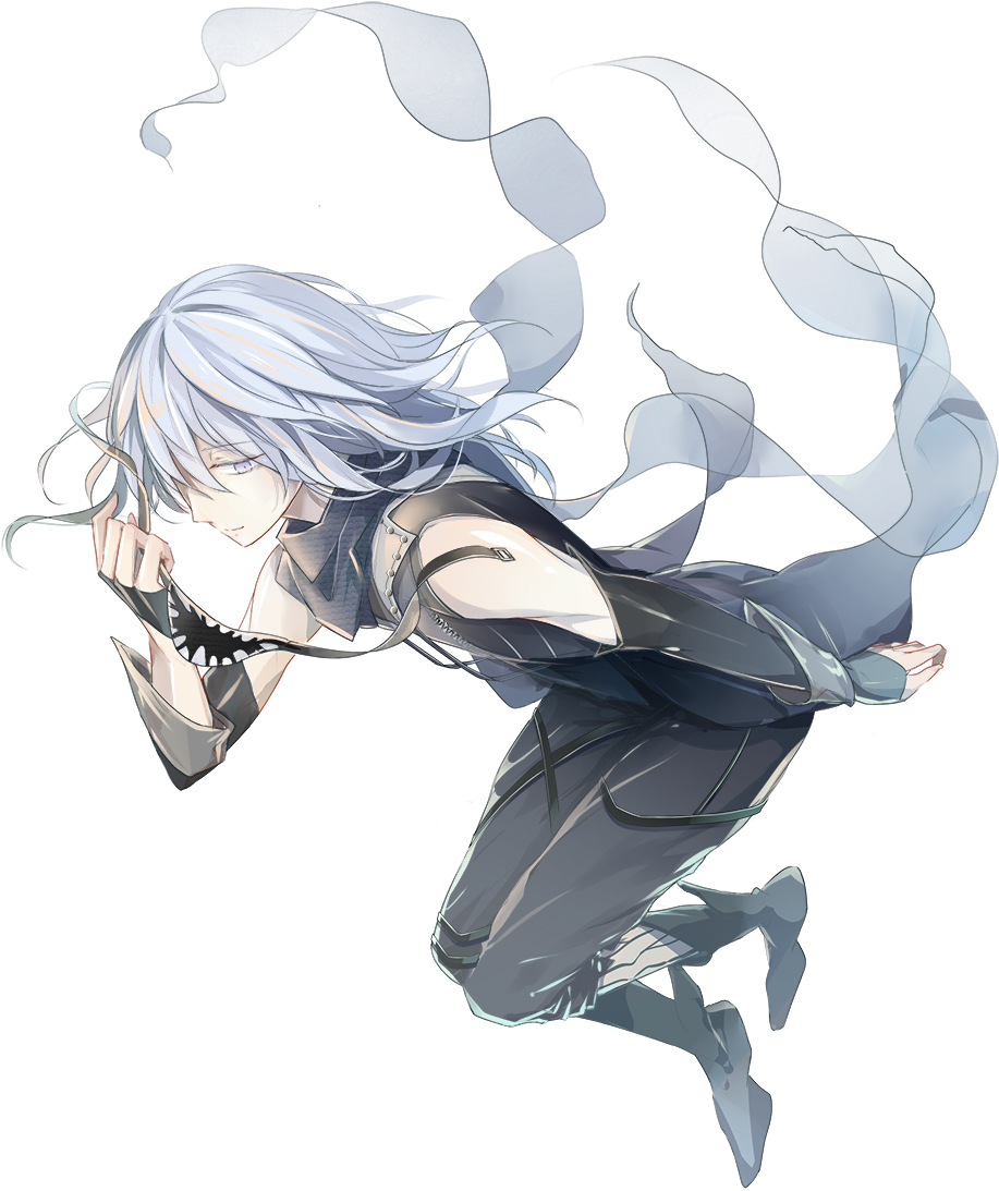 Ethereal_ Anime_ Character_ Floating PNG image