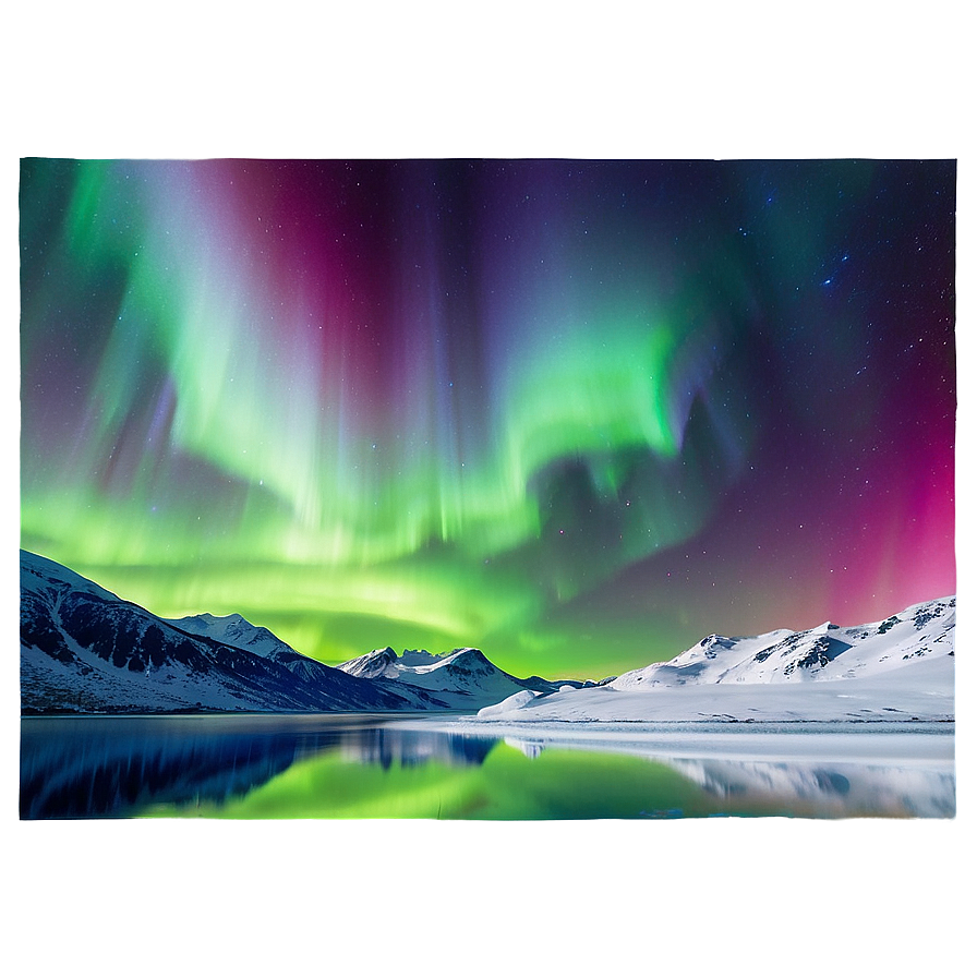 Ethereal Aurora Landscape Png 06202024 PNG image