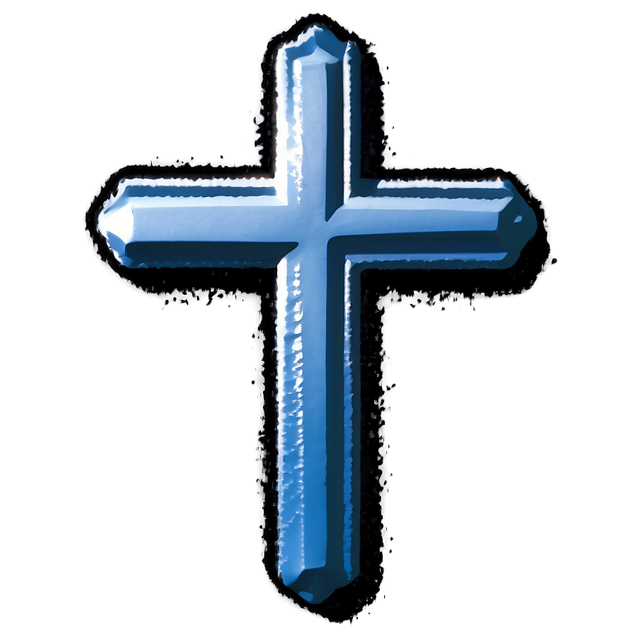 Ethereal Blue Cross Png Qpq PNG image