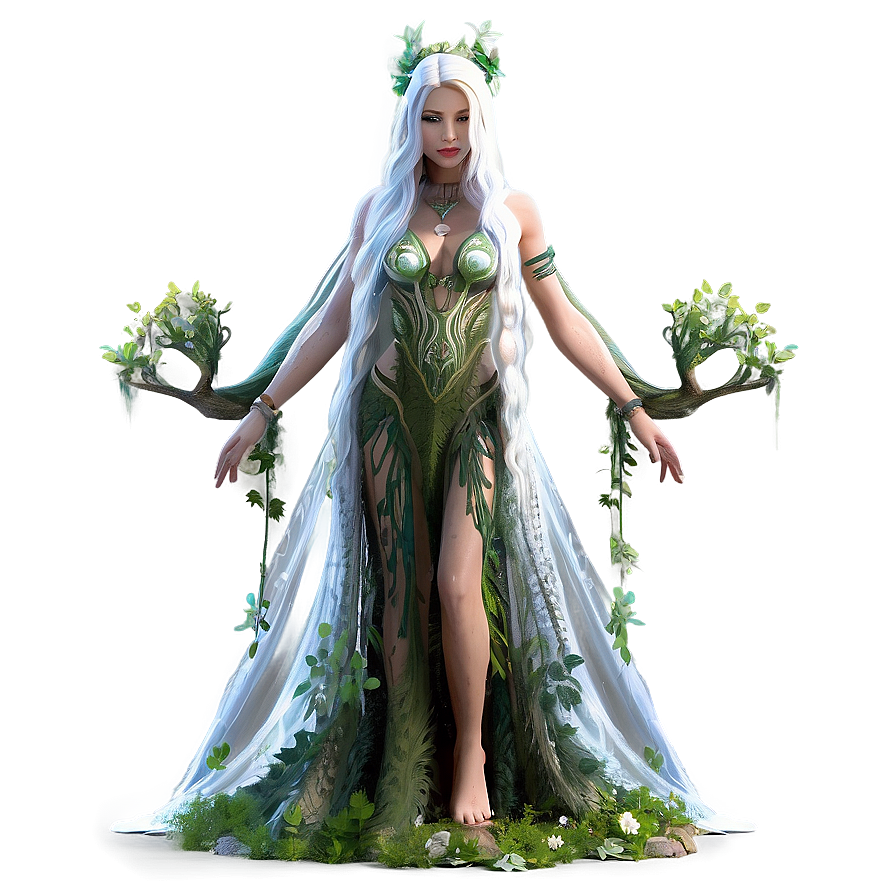 Ethereal Forest Goddess Png Piw PNG image