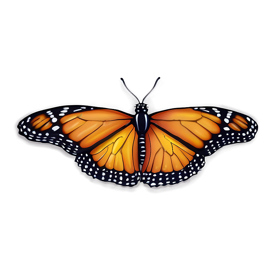 Ethereal Monarch Butterfly Png Tjd43 PNG image