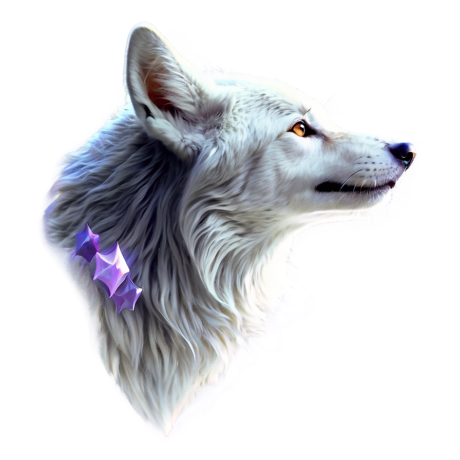 Ethereal Wolf In Starlight Png Wbu18 PNG image