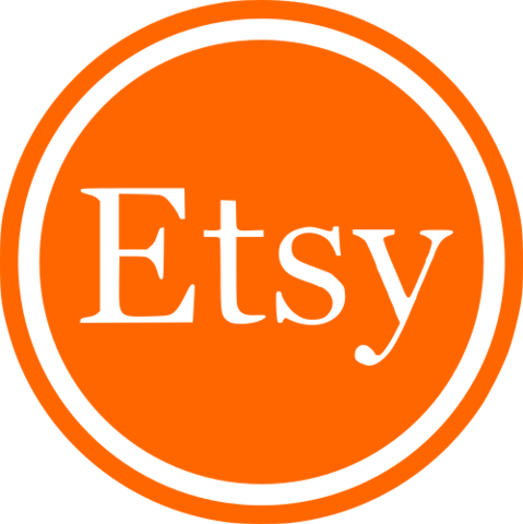 Etsy Logo Orangeand Gray PNG image