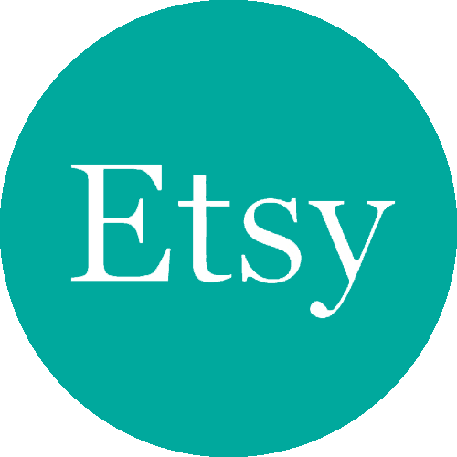 Etsy Logo Teal Background PNG image
