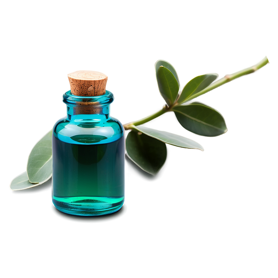 Eucalyptus Essential Oil Bottle Png Wqi PNG image