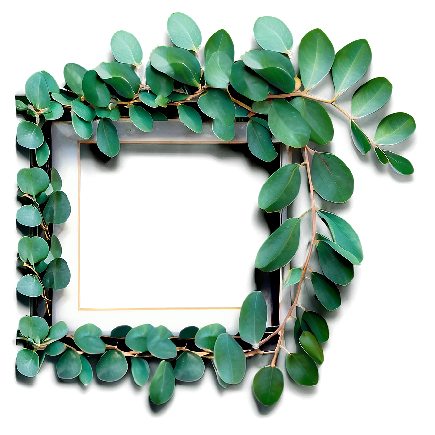 Eucalyptus Leaves Frame Png 40 PNG image