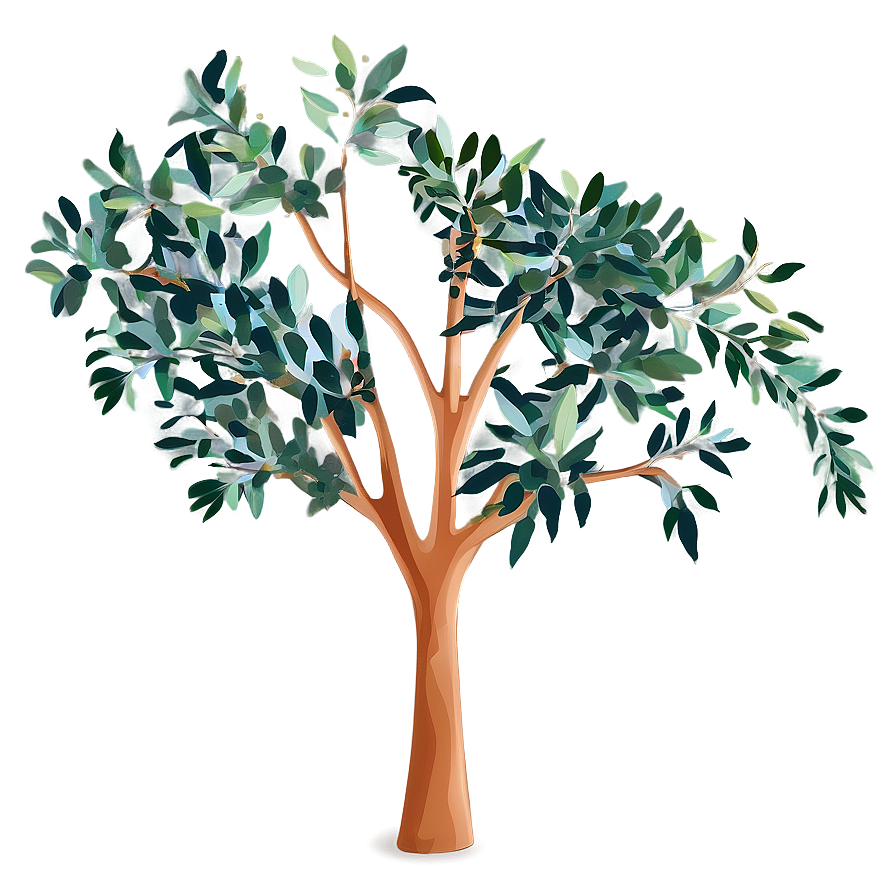 Eucalyptus Tree Silhouette Png 05242024 PNG image