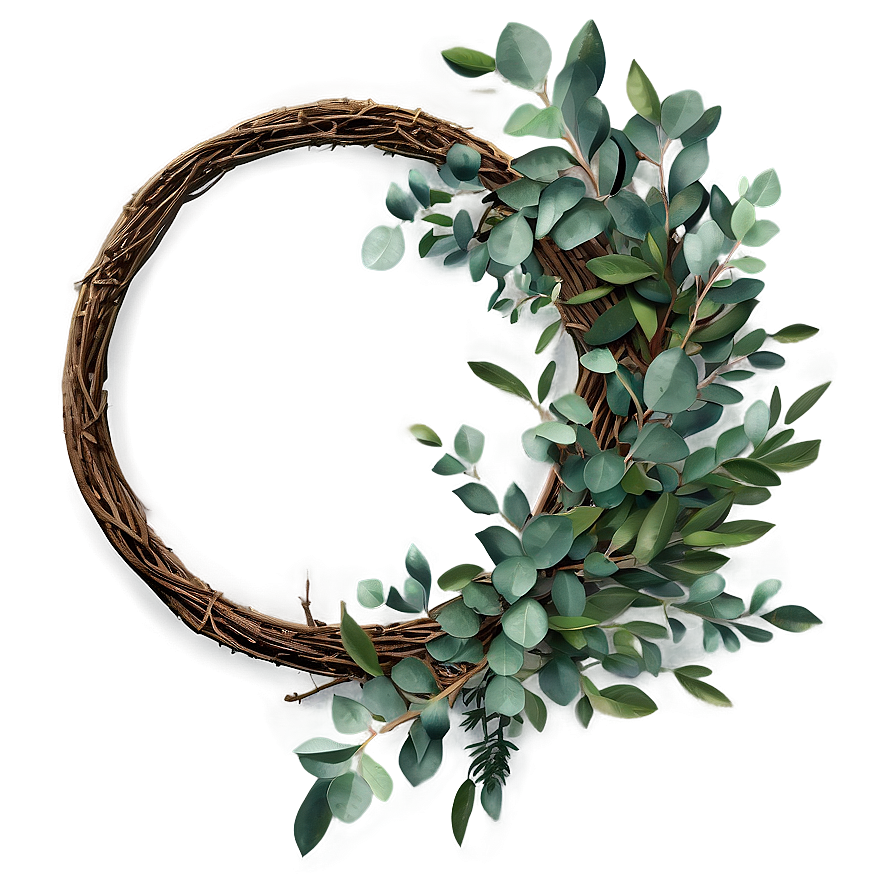 Eucalyptus Wreath Png Jwd PNG image