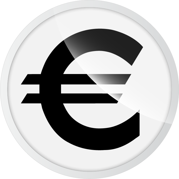 Euro Currency Symbol Icon PNG image