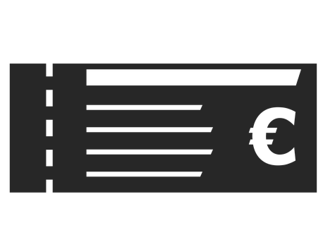 Euro Invoice Icon PNG image