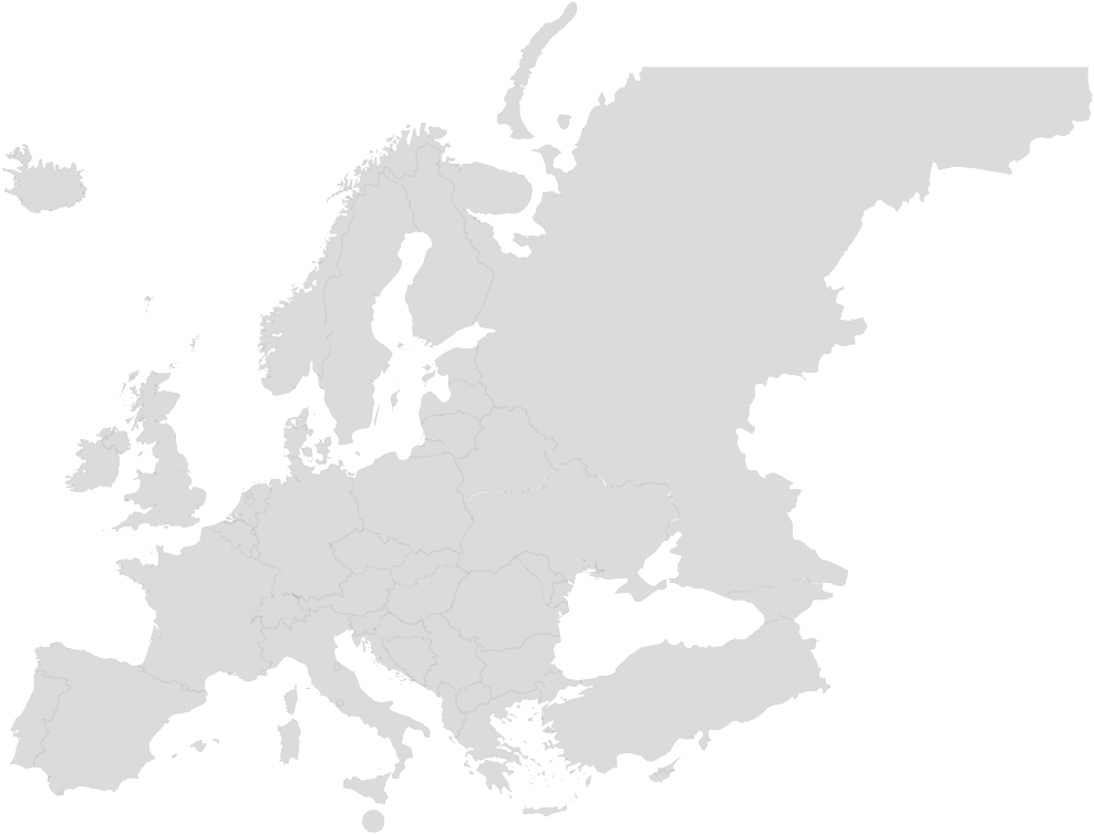 Europe Outline Map PNG image