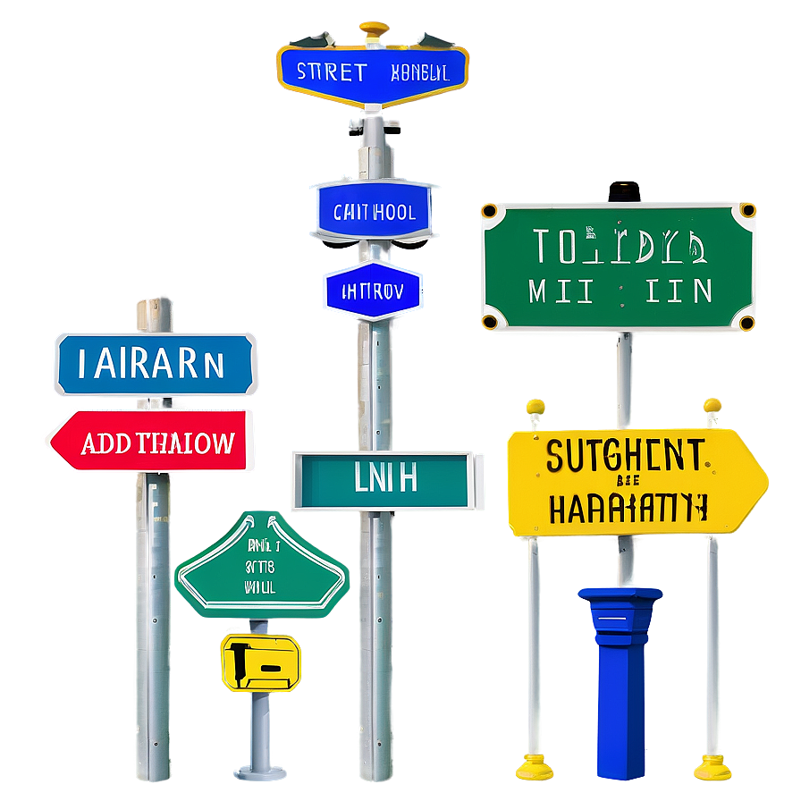 European Street Signs Png 54 PNG image