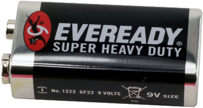 Eveready9 V Super Heavy Duty Battery PNG image