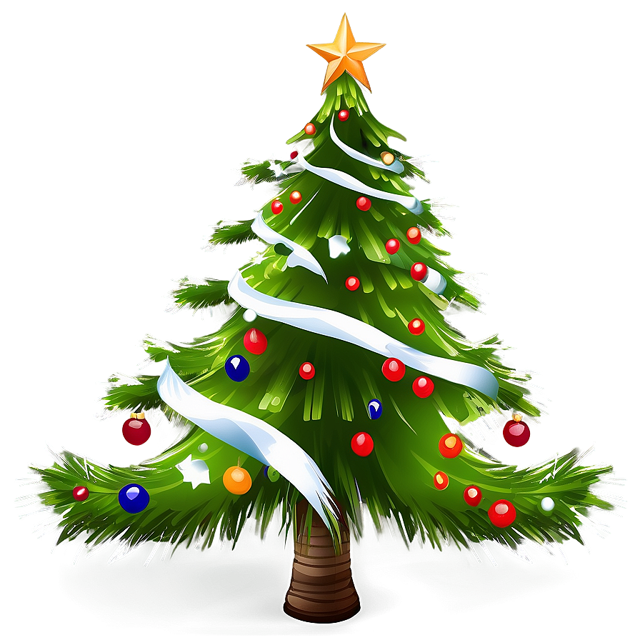 Evergreen Christmas Tree Png Rro PNG image