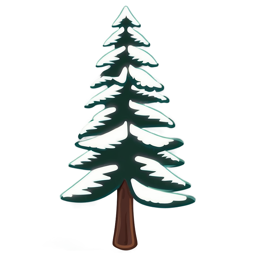 Evergreen Tree Outline Png 06212024 PNG image