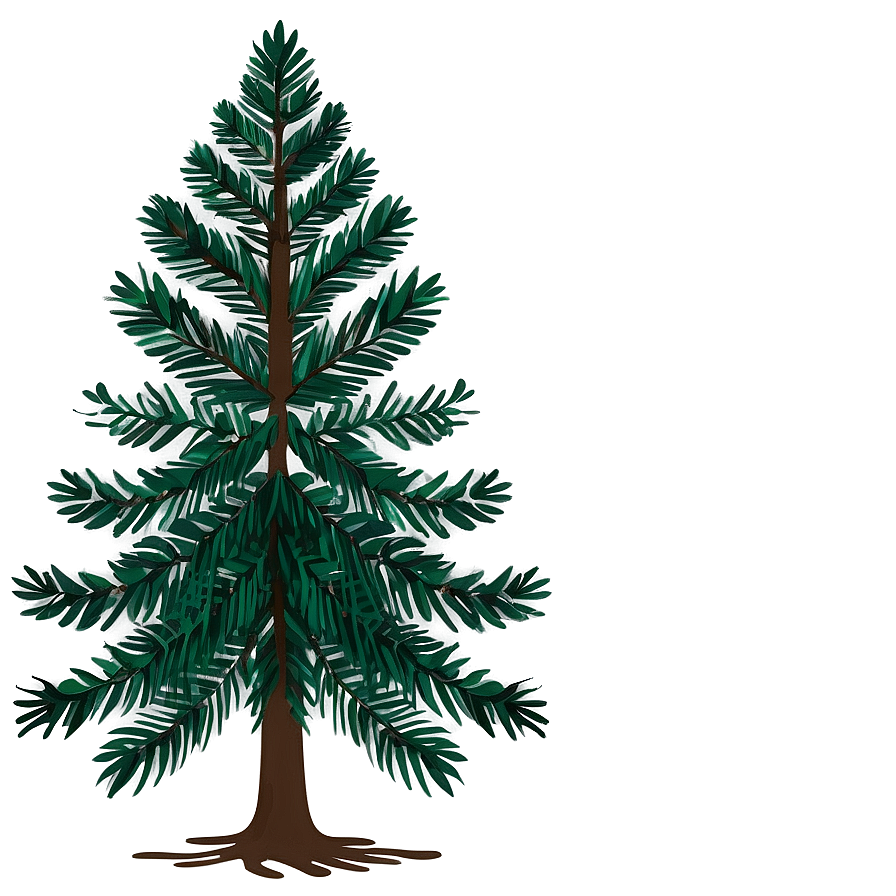 Evergreen Tree Silhouette Png 06212024 PNG image