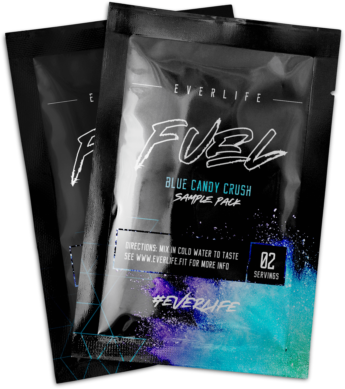Everlife Fuel Sample Packs Blue Candy Crush PNG image