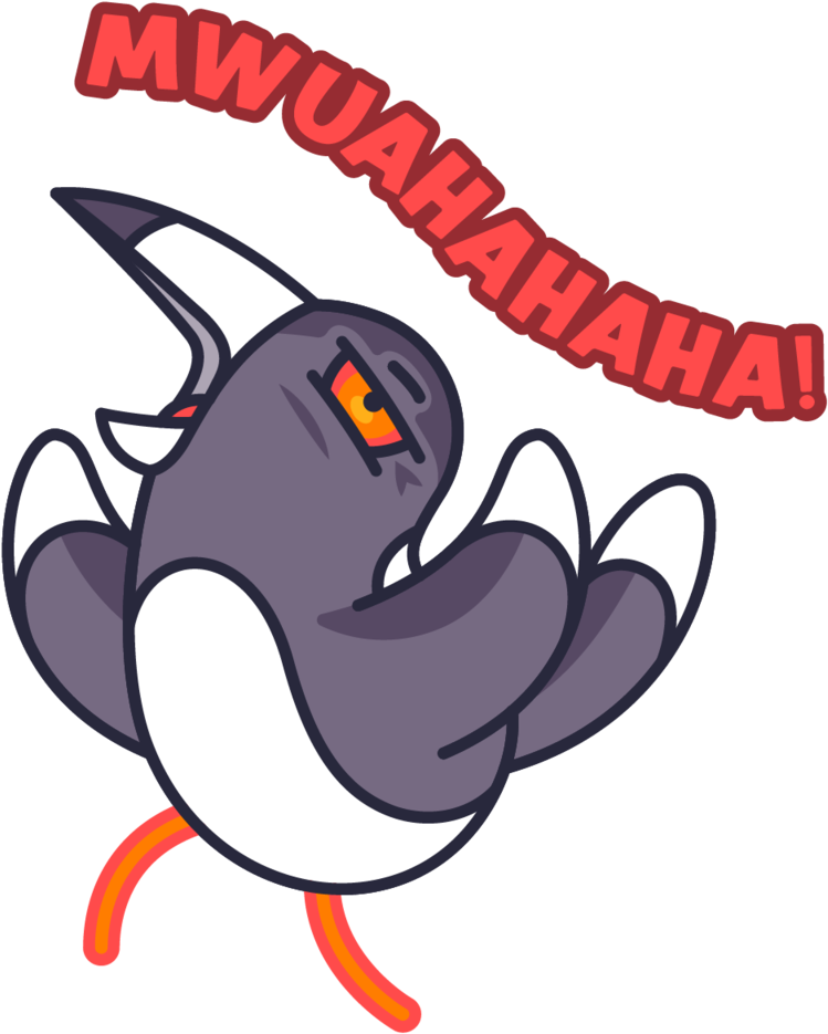 Evil Laugh Shark Sticker PNG image