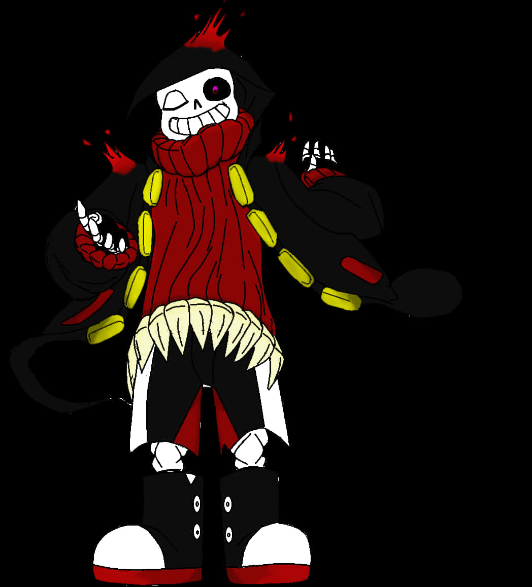 Evil_ Sans_ Character_ Art PNG image