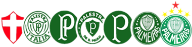 Evolutionof Palmeiras Club Badges PNG image