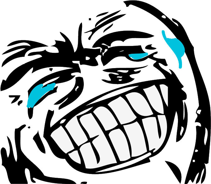 Exaggerated Laugh Cartoon Face PNG image