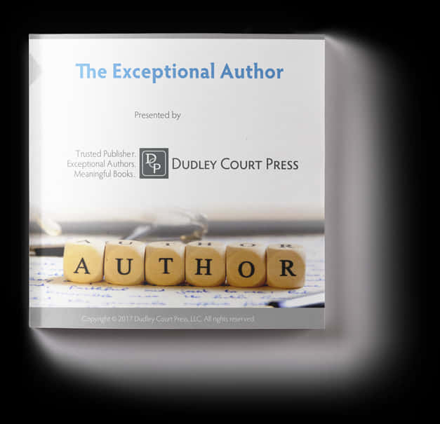 Exceptional Author Book Presentation PNG image