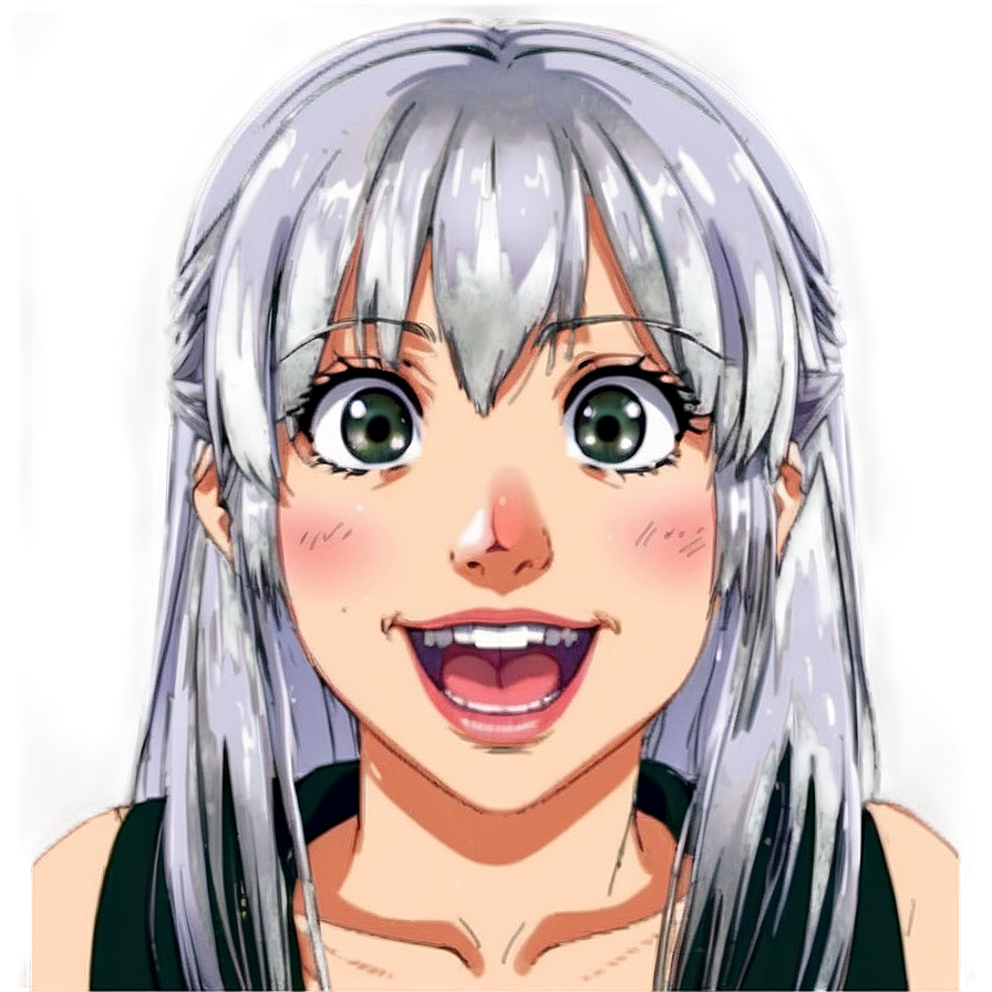 Excited Anime Face Png 72 PNG image