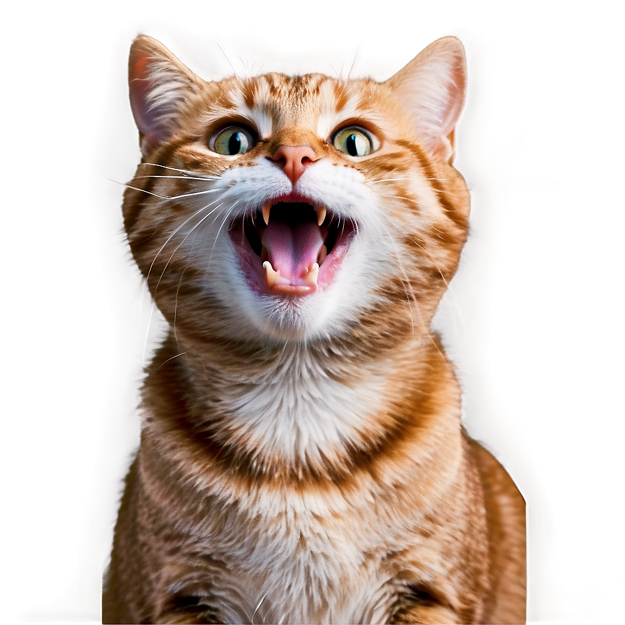 Excited Cat Meme Png 05212024 PNG image