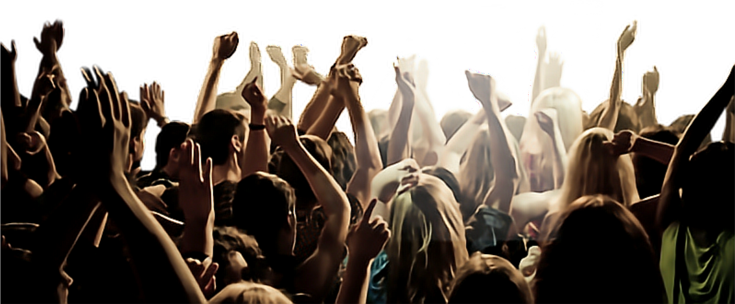Excited Crowd Cheering Concert PNG image