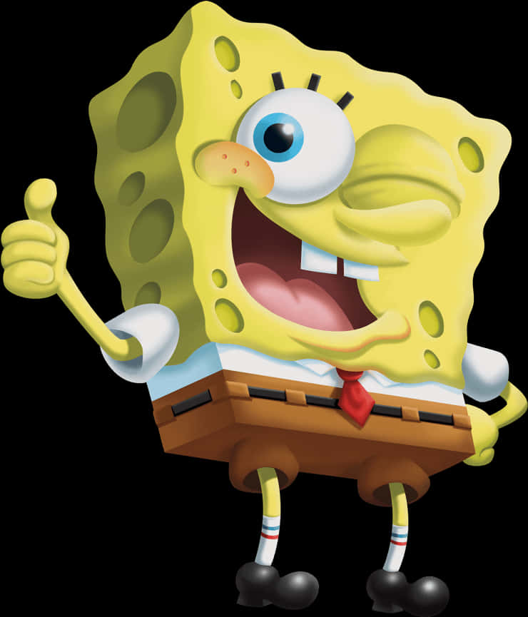 Excited Sponge Bob Square Pants PNG image