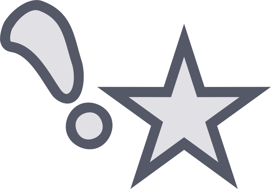 Exclamation Star Graphic PNG image