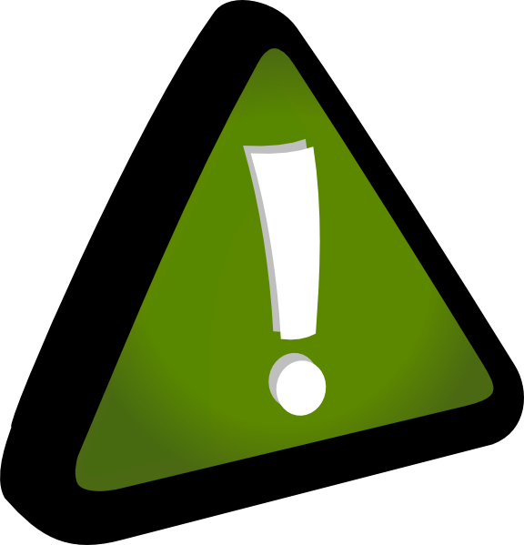 Exclamation Warning Sign PNG image