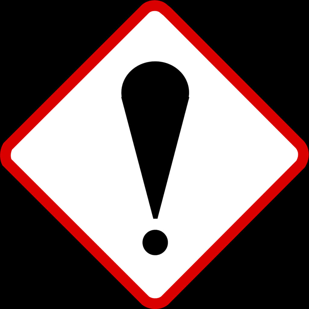 Exclamation Warning Sign PNG image