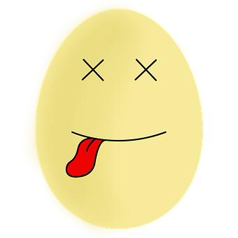 Exhausted Egg Expression PNG image