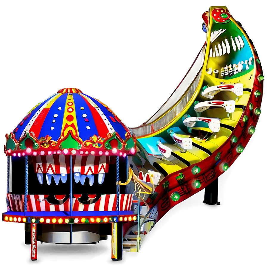 Exhilarating Carnival Attractions Png Xfu4 PNG image