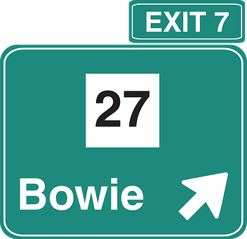 Exit7 Bowie Sign Route27 PNG image