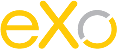 Exo Brand Logo Yellow Grey PNG image