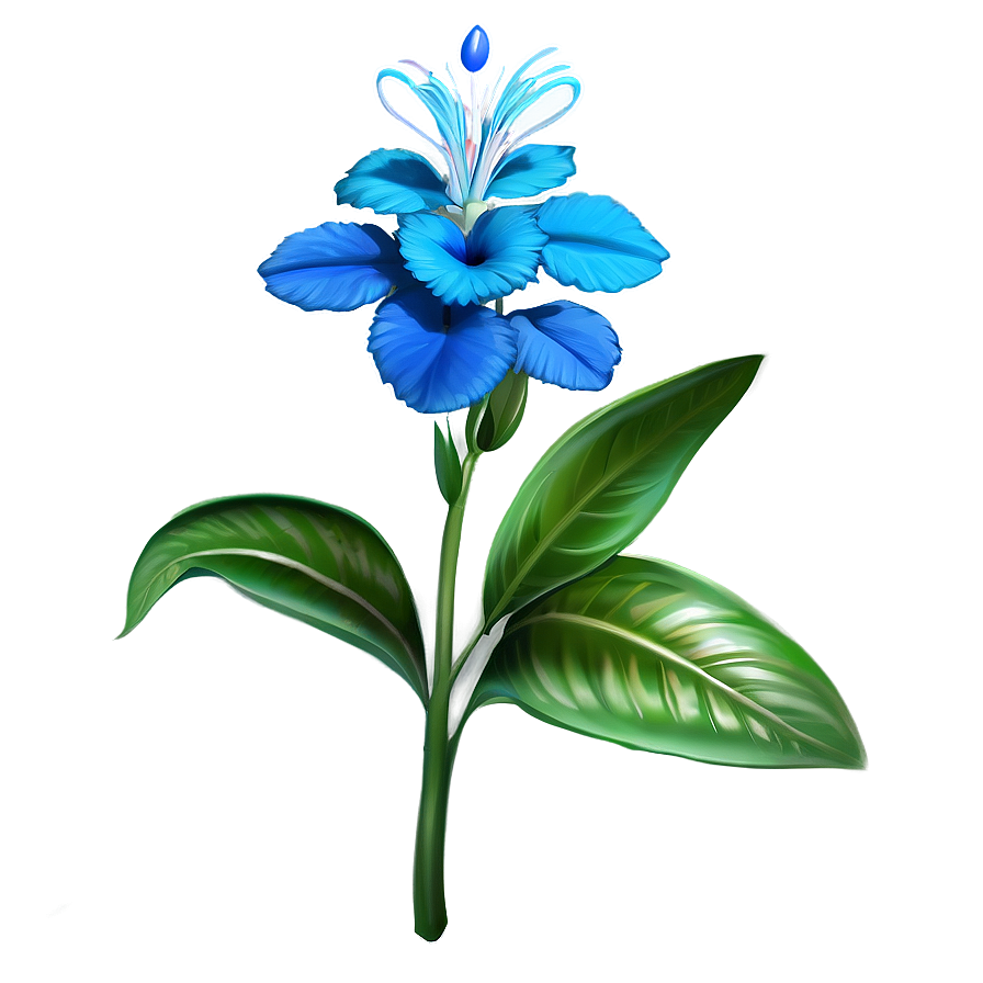 Exotic Blue Flower Png Vch PNG image